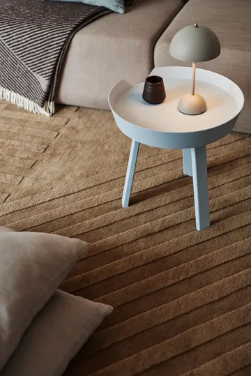 Levels Stripes ullteppe - Beige, 170x240 cm - NJRD