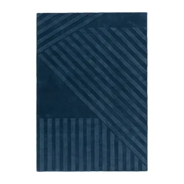 Levels Stripes ullteppe - Blå, 200x300 cm - NJRD
