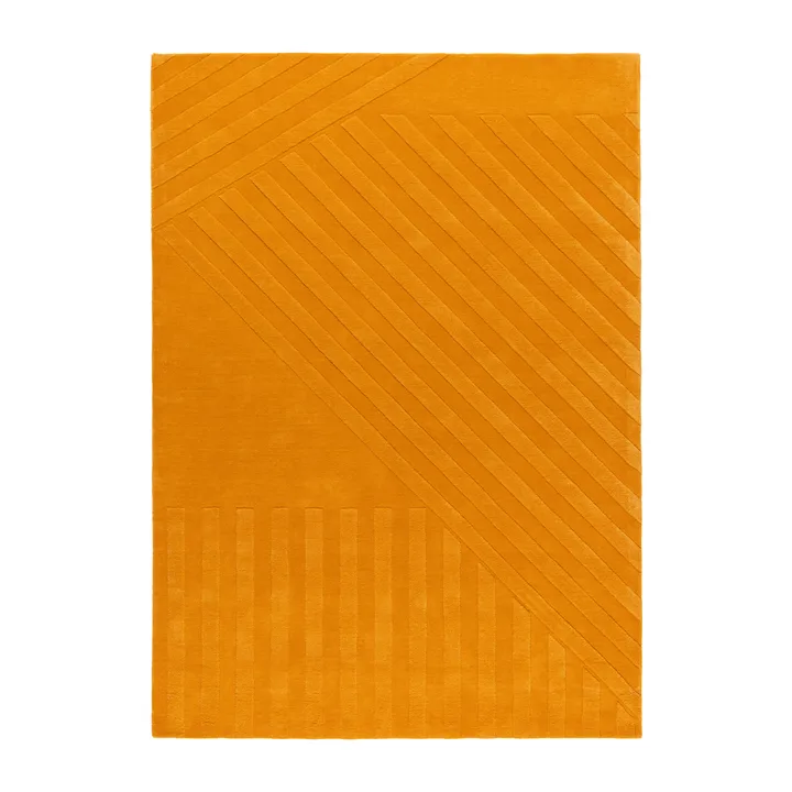 Levels Stripes ullteppe - Gul, 200x300 cm - NJRD