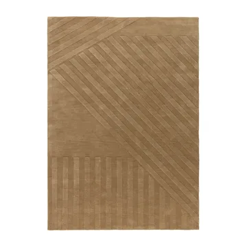 Levels ullteppe stripes beige - Stripes beige, 170x240 cm - NJRD