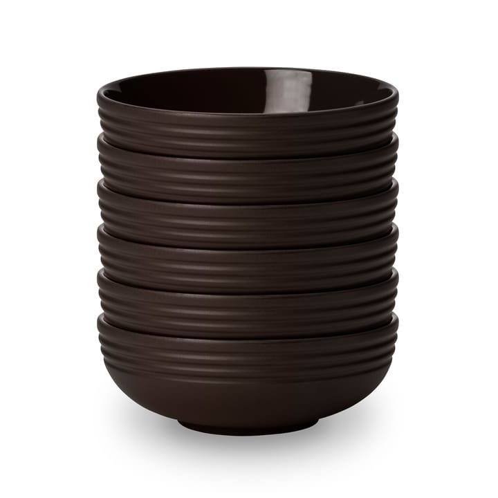 Lines skål Ø16 cm 6-stk. - Brun - NJRD