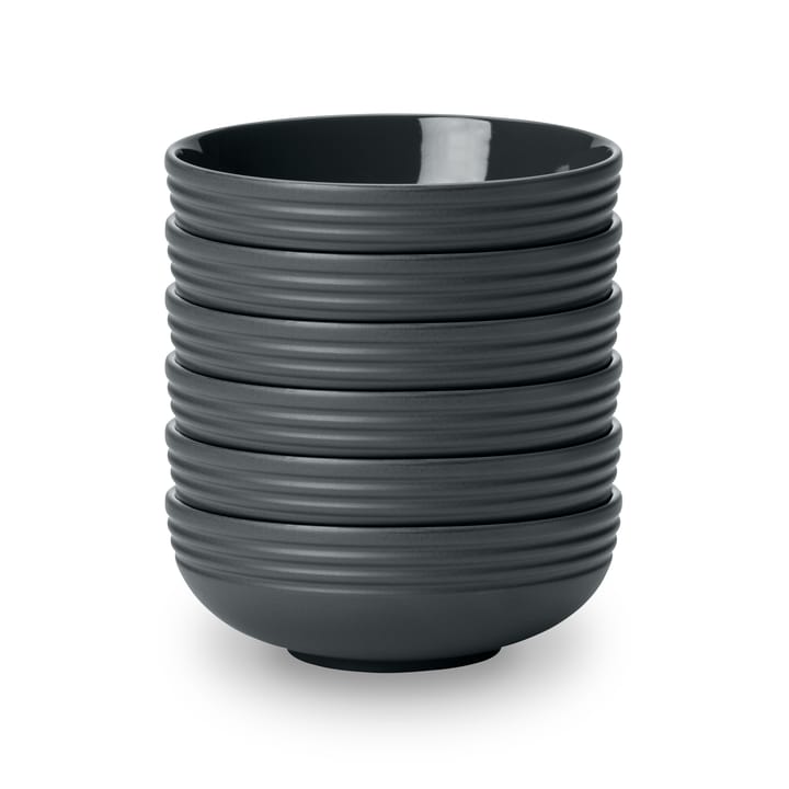 Lines skål Ø16 cm 6-stk. - Mørkegrå - NJRD