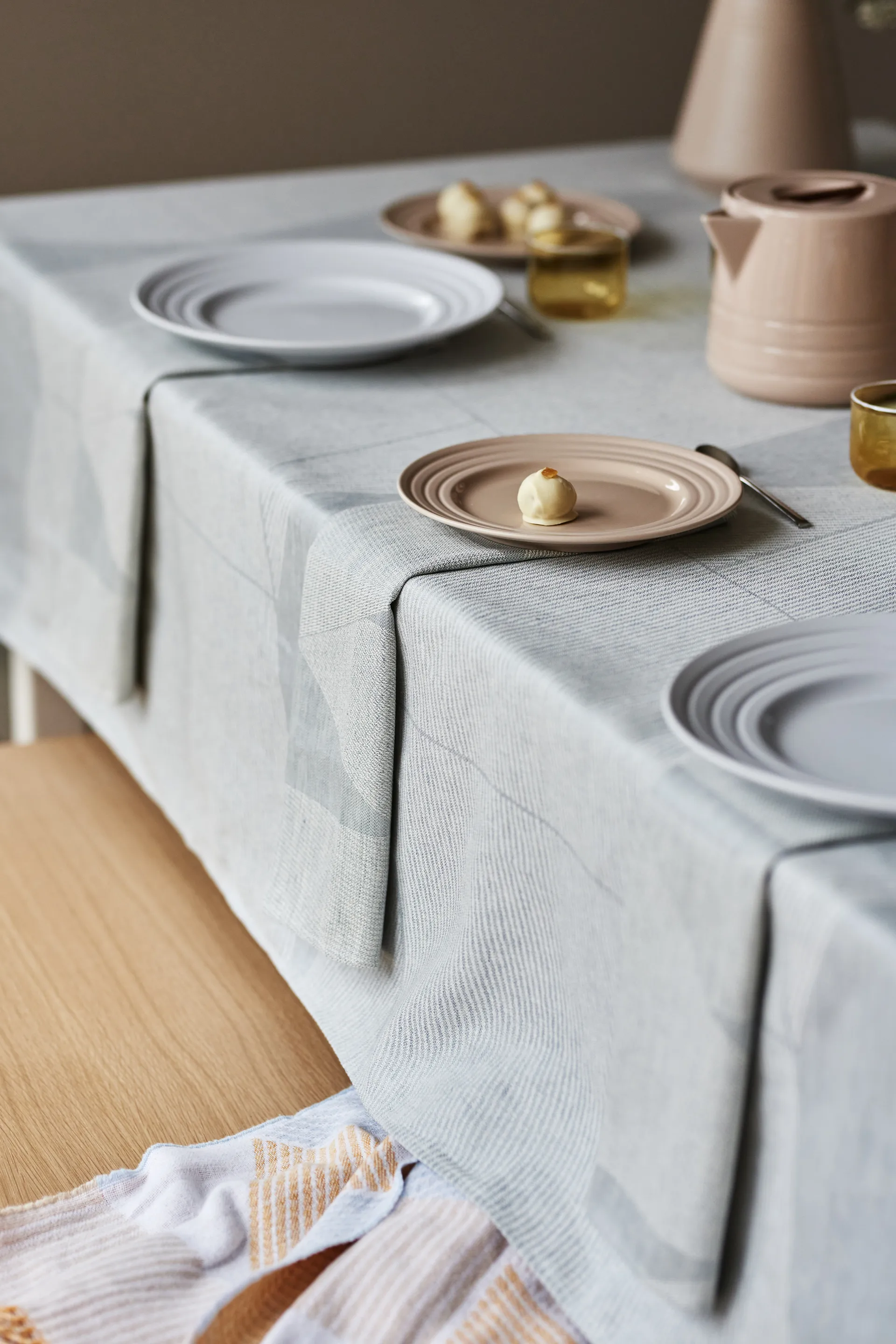 Metric serviett 47 x 47 cm 4-pakning, Blå-hvit NJRD