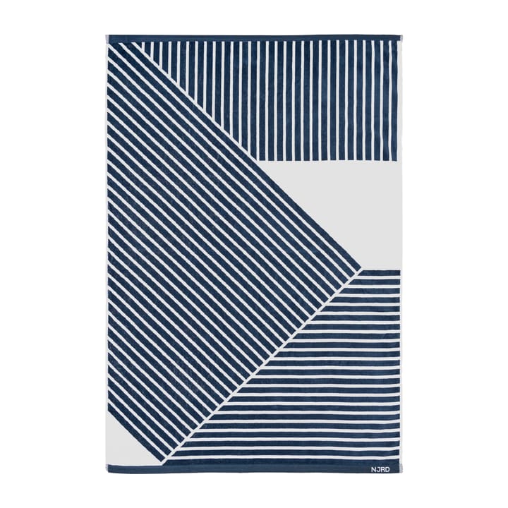 Stripes badehåndkle 100 x 150 cm, Blå NJRD
