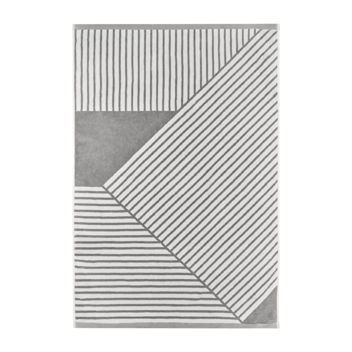Stripes badehåndkle 100 x 150 cm, Grå NJRD