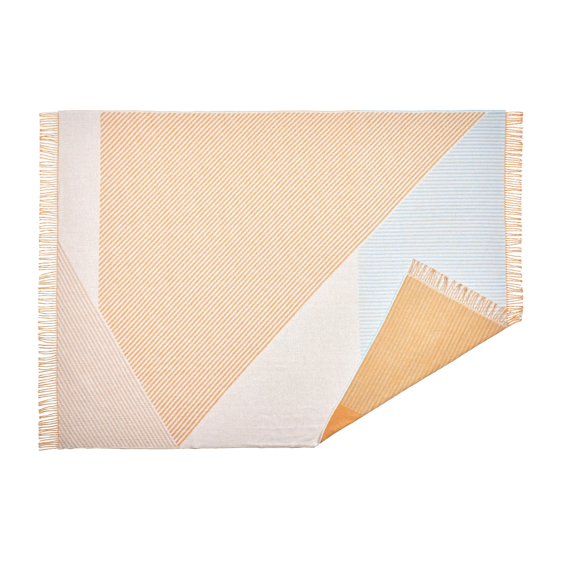 Stripes bomullspledd, Gul NJRD