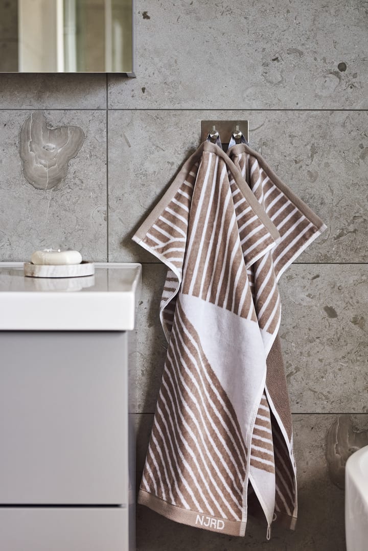 Stripes håndkle 50x70 cm, Beige NJRD
