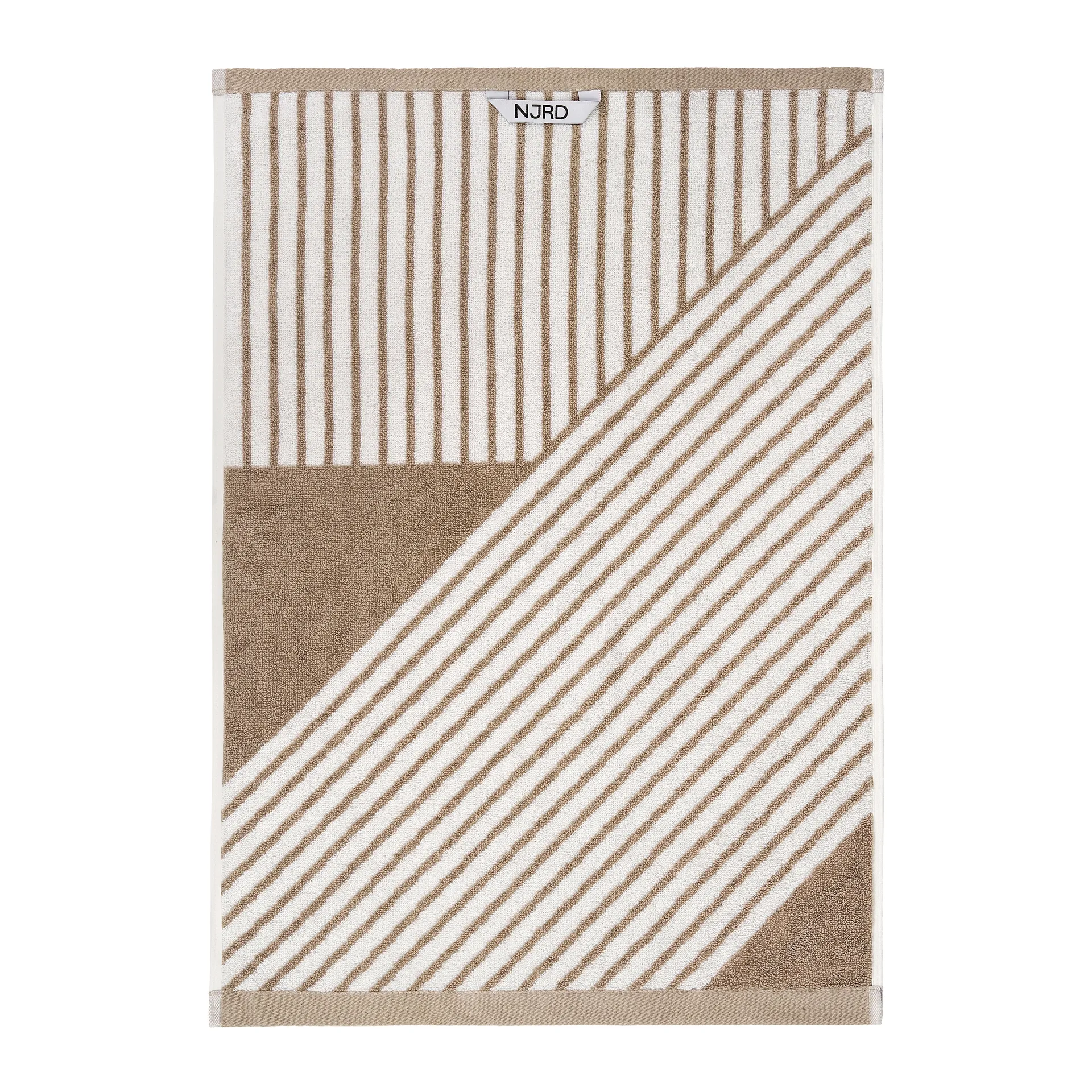 Stripes håndkle 50x70 cm, Beige NJRD