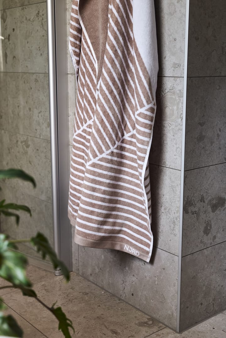 Stripes håndkle 70x140 cm, Beige NJRD