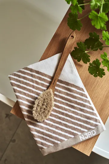 Stripes håndklesett 4 deler - Beige - NJRD