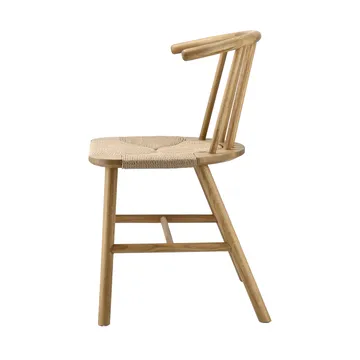 VIOR spisestol flettet sete, Lakkert eik-natur, 6-pakning - NJRD