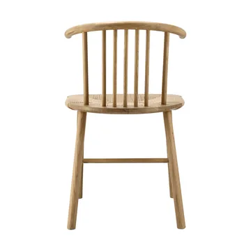 VIOR spisestol flettet sete, Lakkert eik-natur, 6-pakning - NJRD