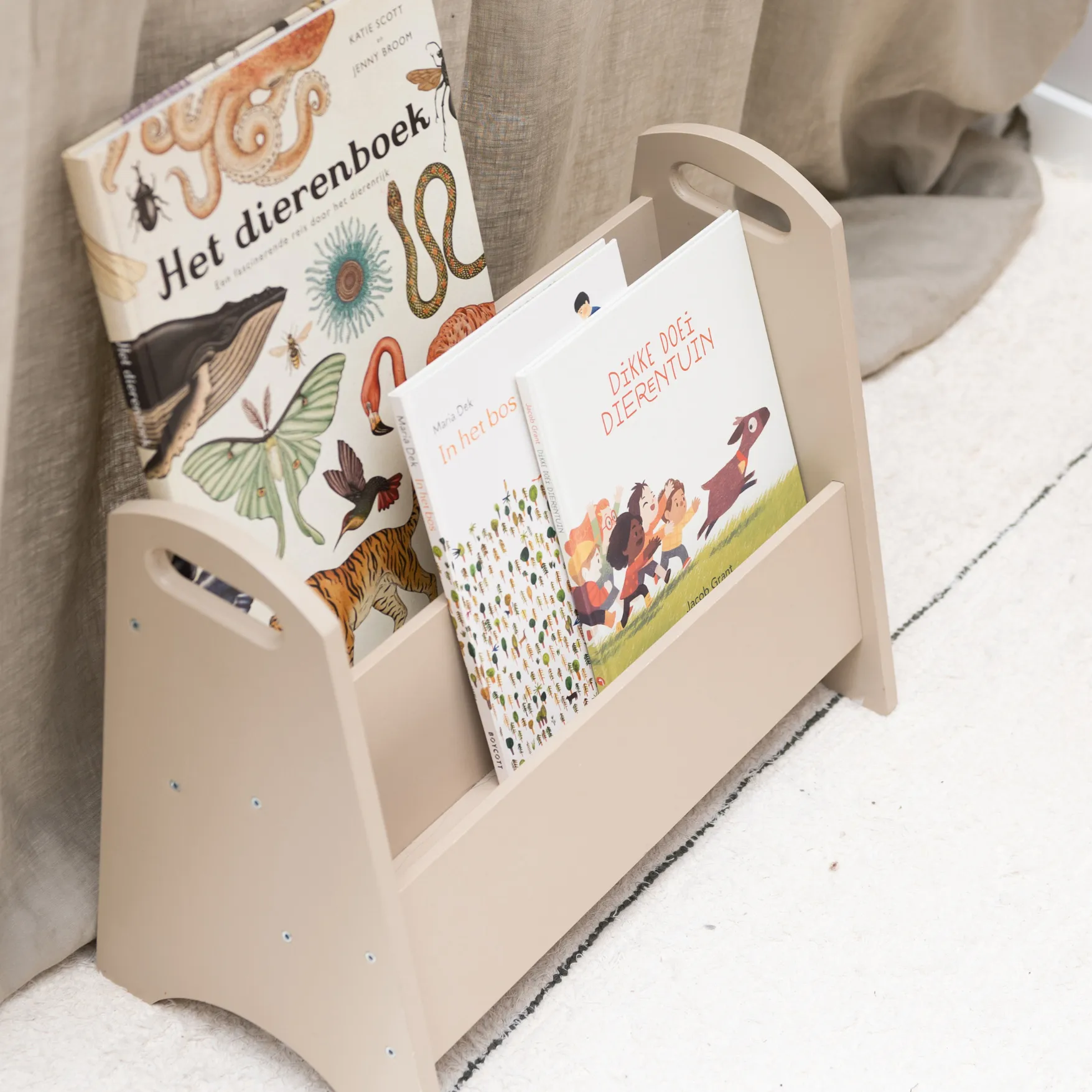 Book Holder bokhylle for barn, Beige Nofred
