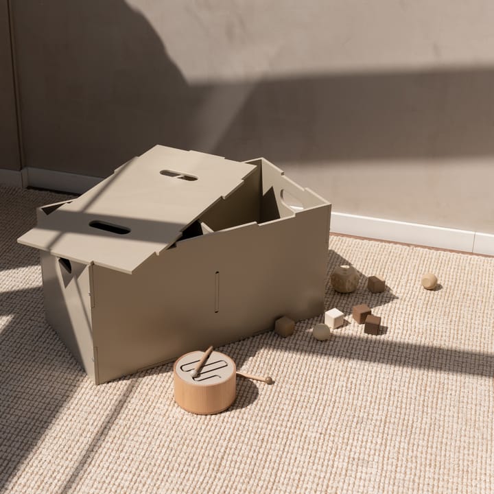 Cube Long oppbevaringsboks, Beige Nofred