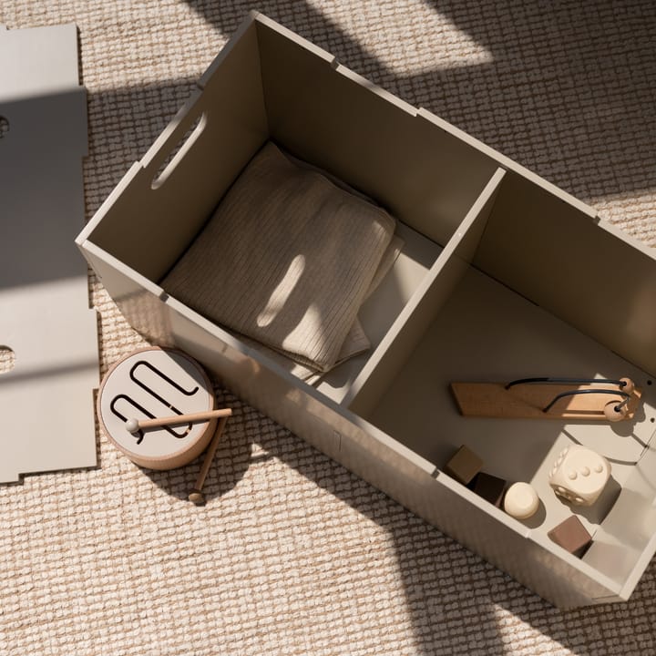 Cube Long oppbevaringsboks, Beige Nofred