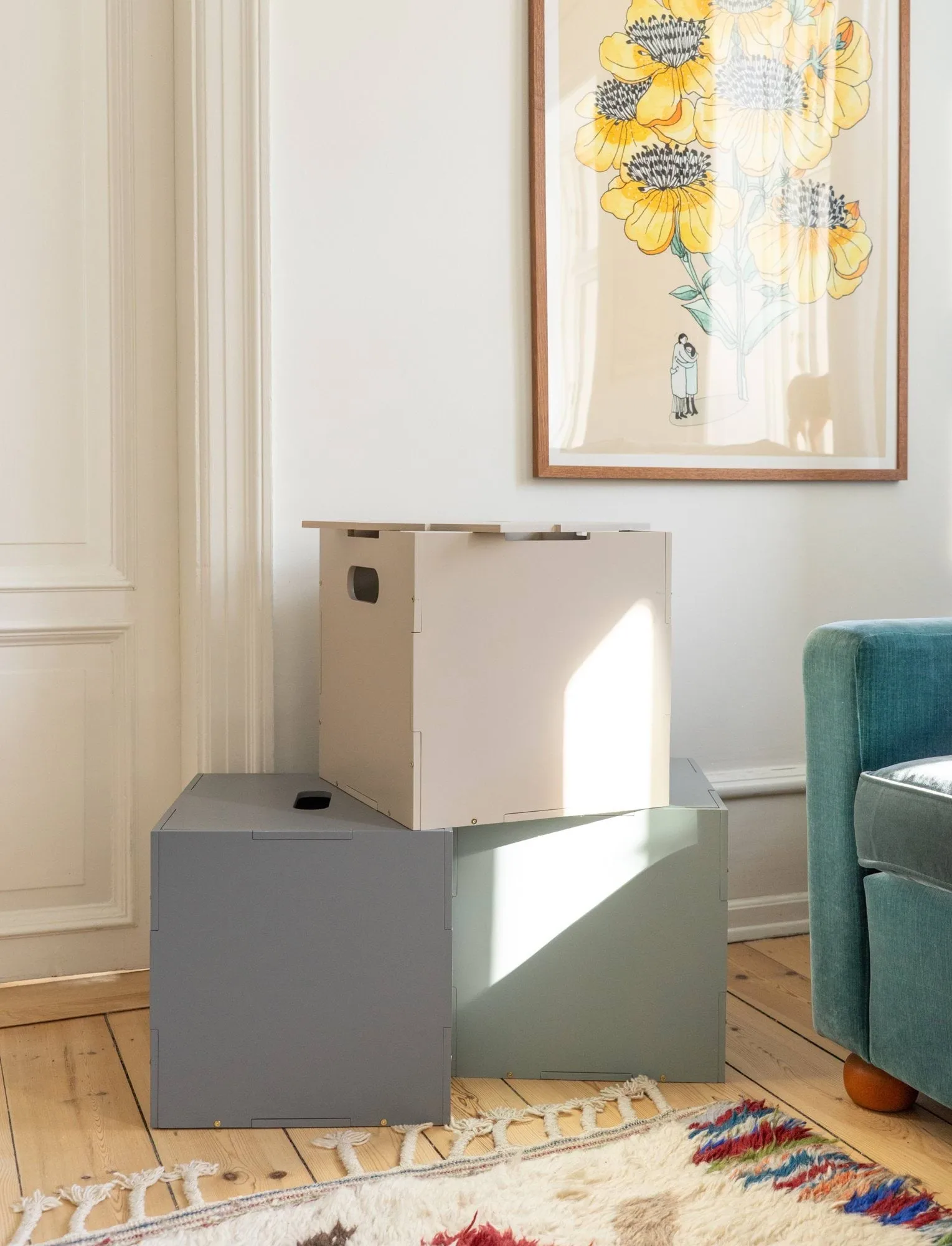 Cube Storage oppbevaringsboks, Beige Nofred