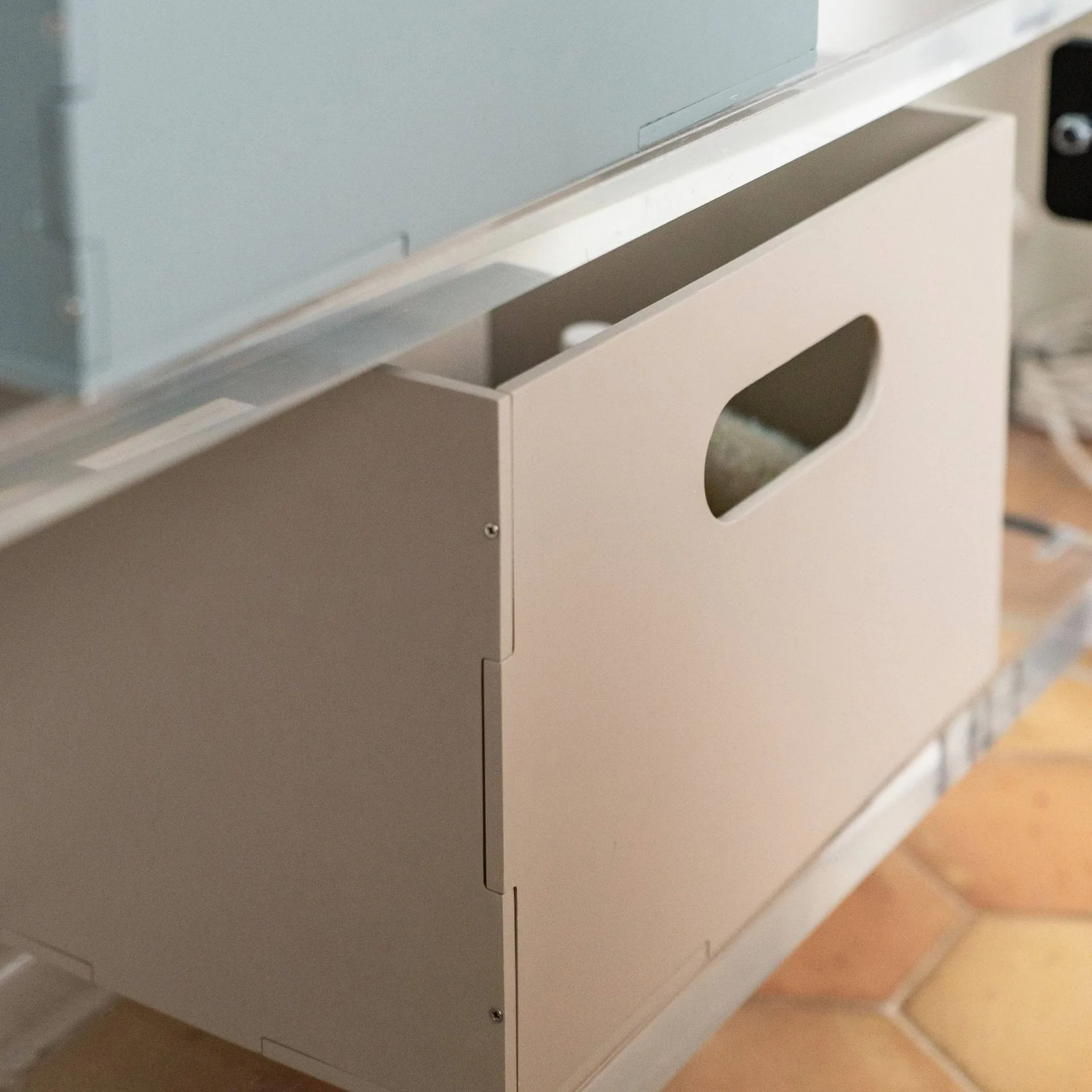 Kiddo Box oppbevaringsboks, Beige Nofred