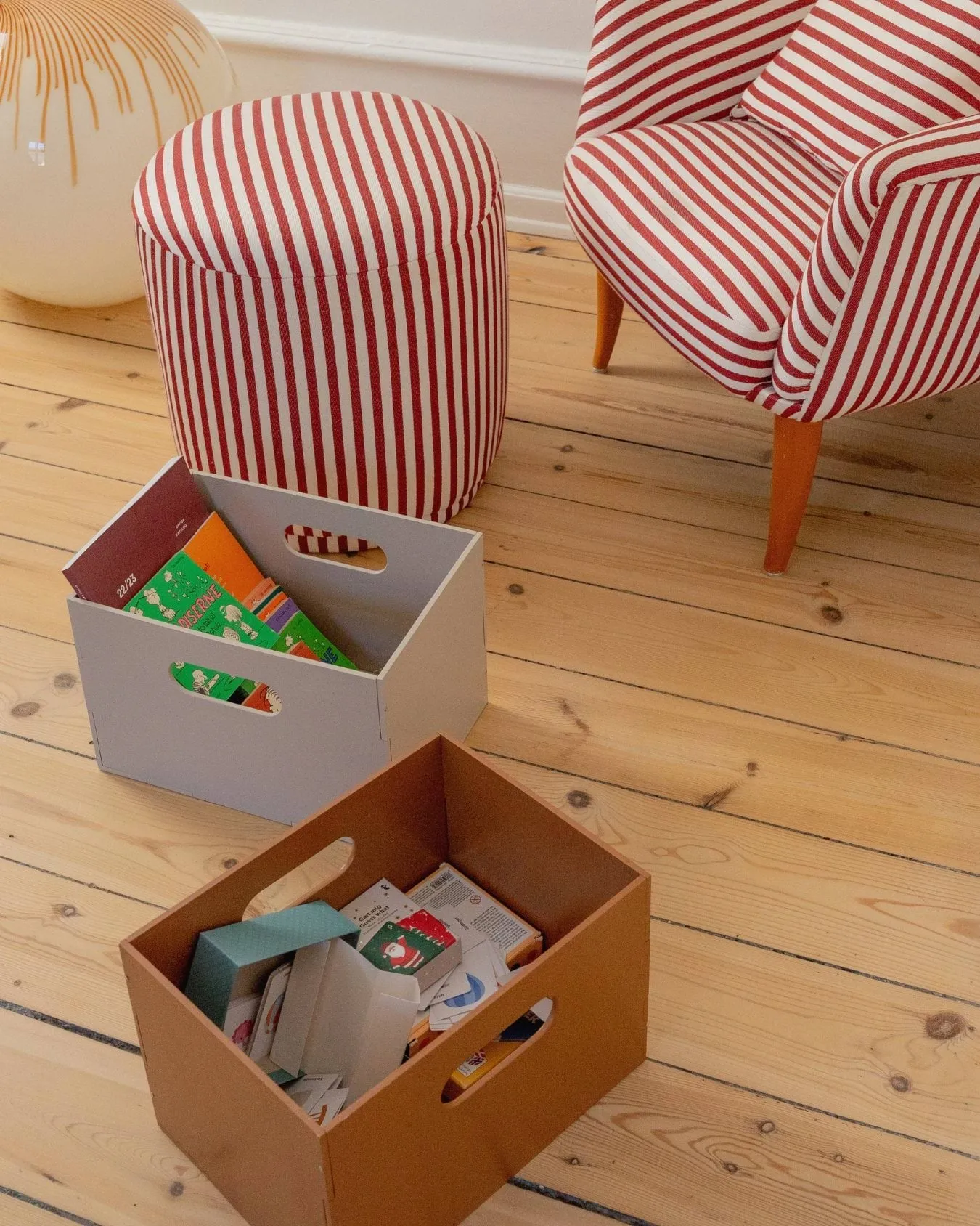 Kiddo Box oppbevaringsboks, Beige Nofred