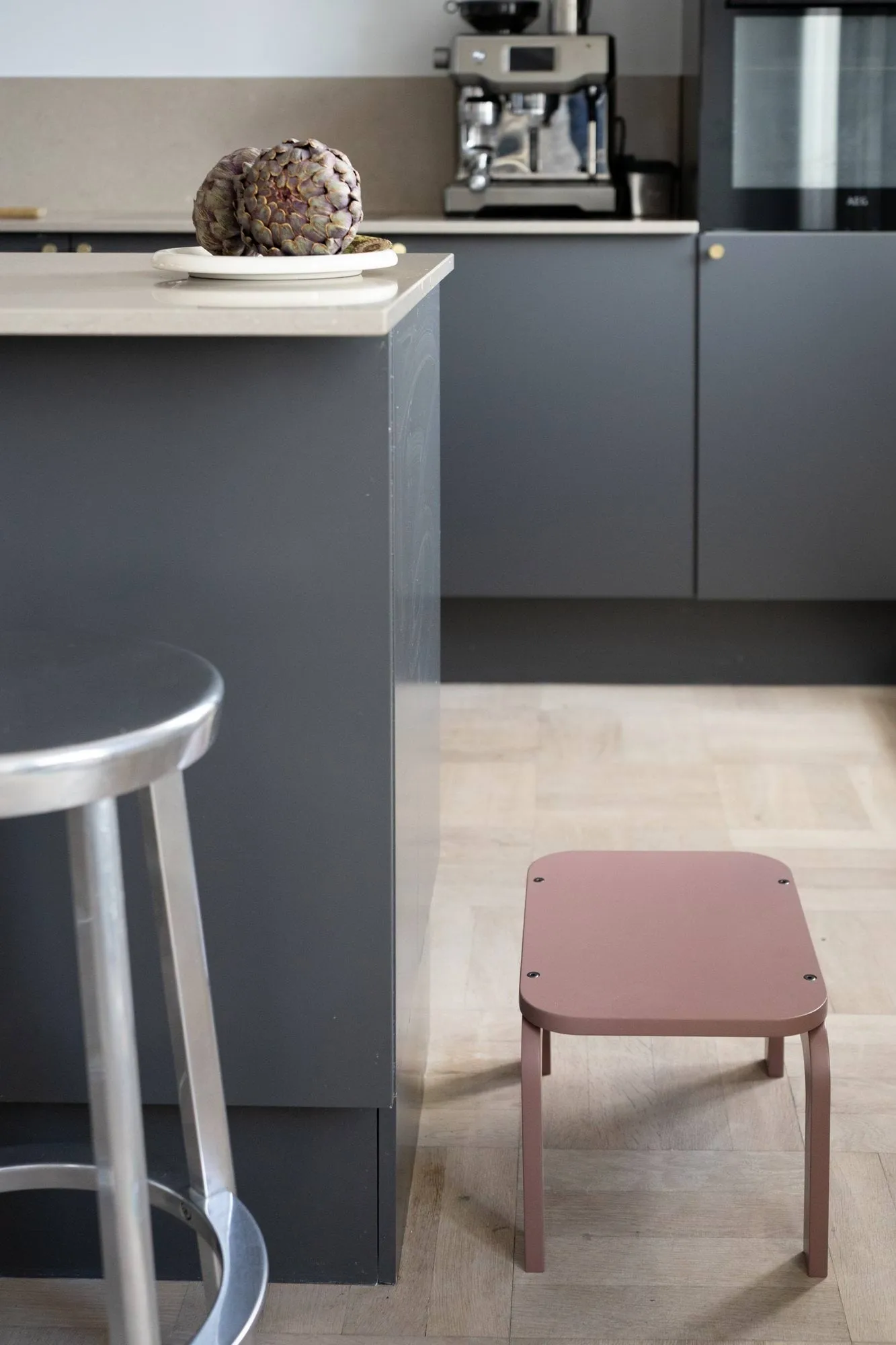 Kiddo Step Seat krakk, Dusty rose Nofred