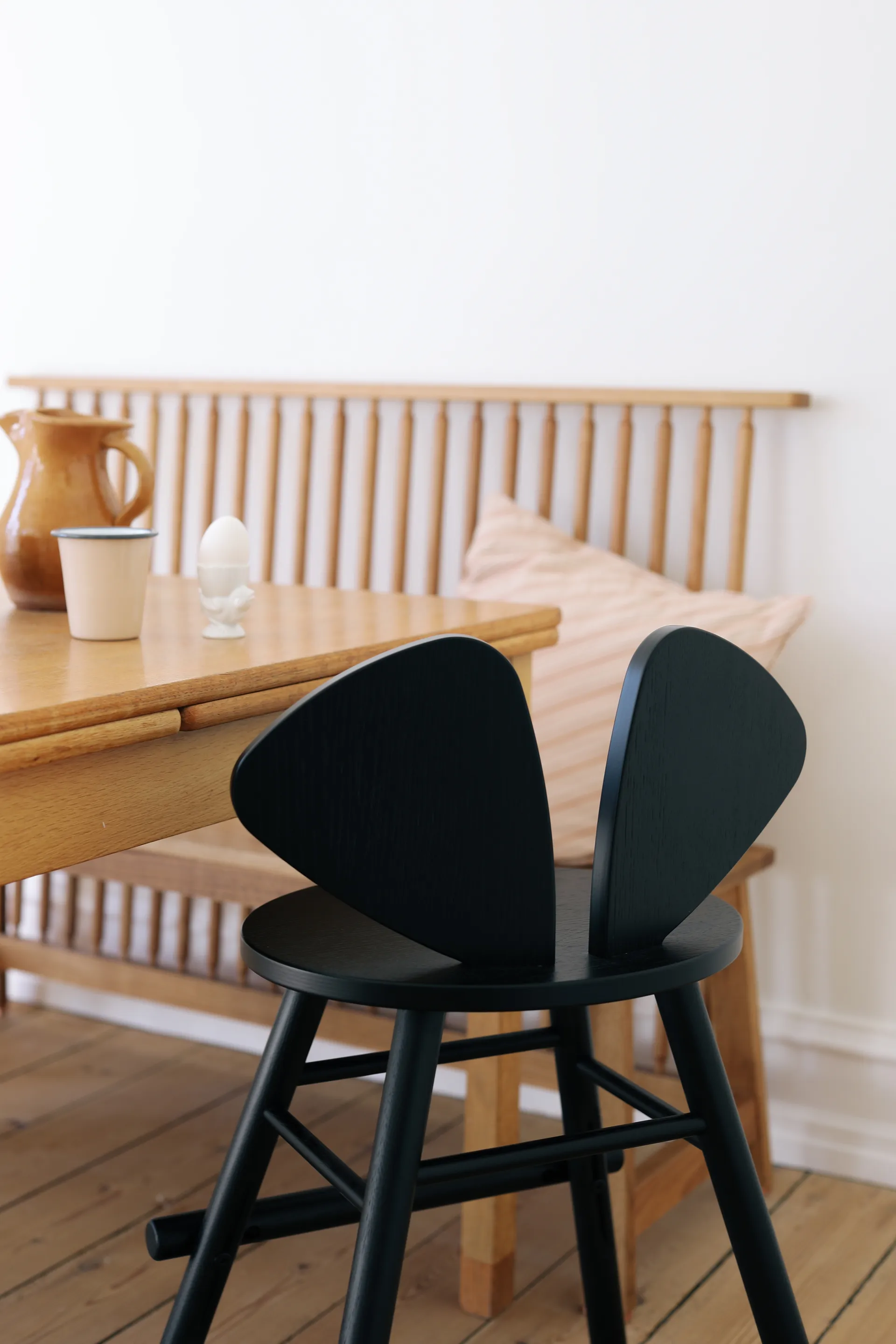 Mouse Chair Junior stol, Svart Nofred