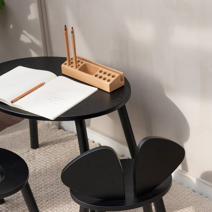 Mouse Table barnebord, Svart Nofred