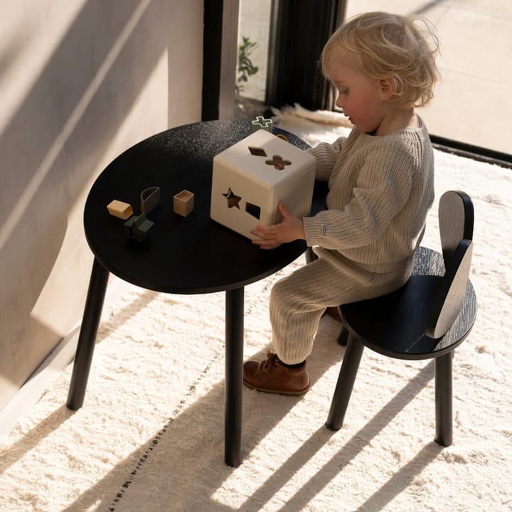 Mouse Table barnebord, Svart Nofred