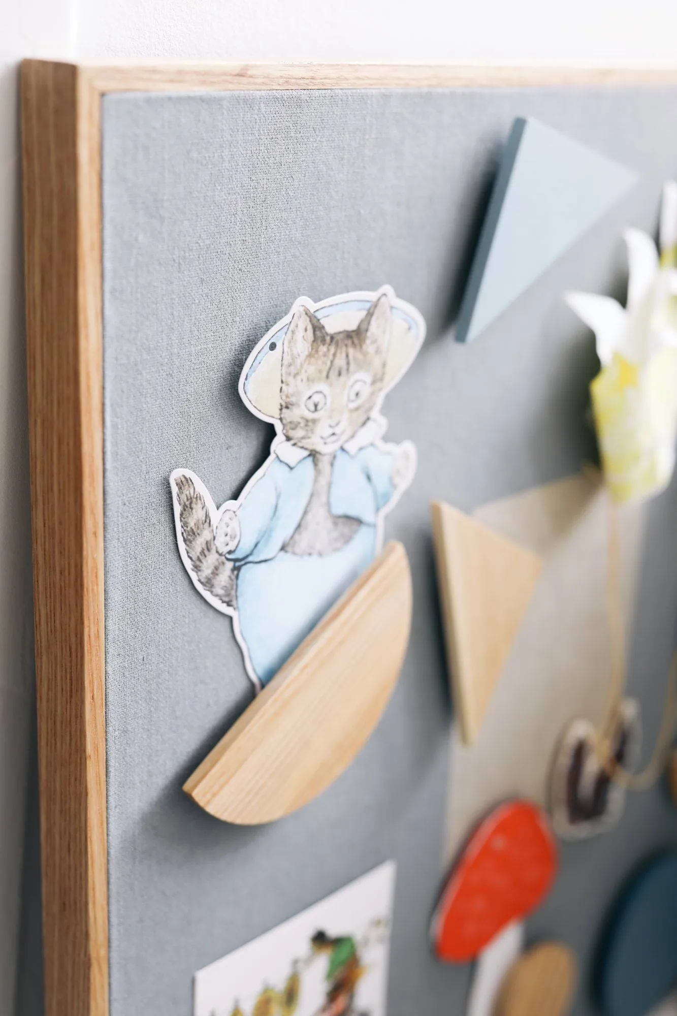 Noticeboard oppslagstavle + 3 magneter, Blå Nofred