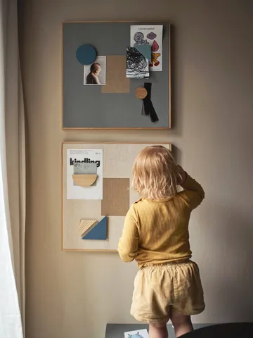 Noticeboard oppslagstavle + 3 magneter - Blå - Nofred