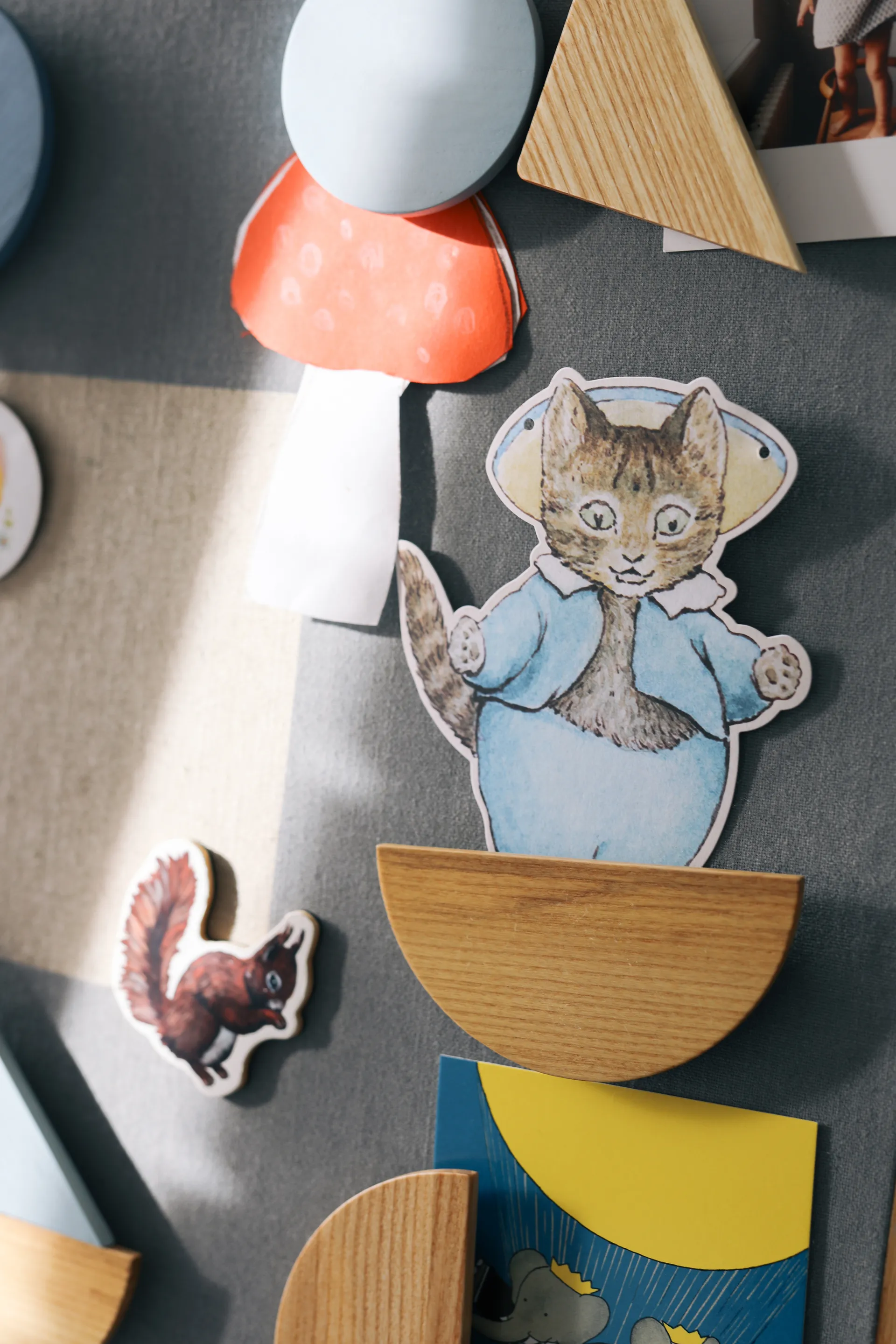 Pin Magnets magnetsett 5 stk, Blå Nofred