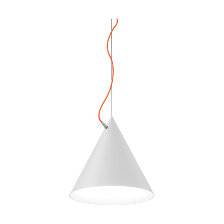Castor pendel 40 cm - Hvit-oransje-sølv - Noon