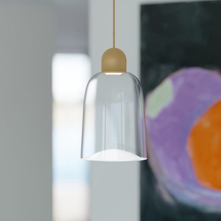 Dia pendel 27 cm, Beige-lysebeige-sølv Noon