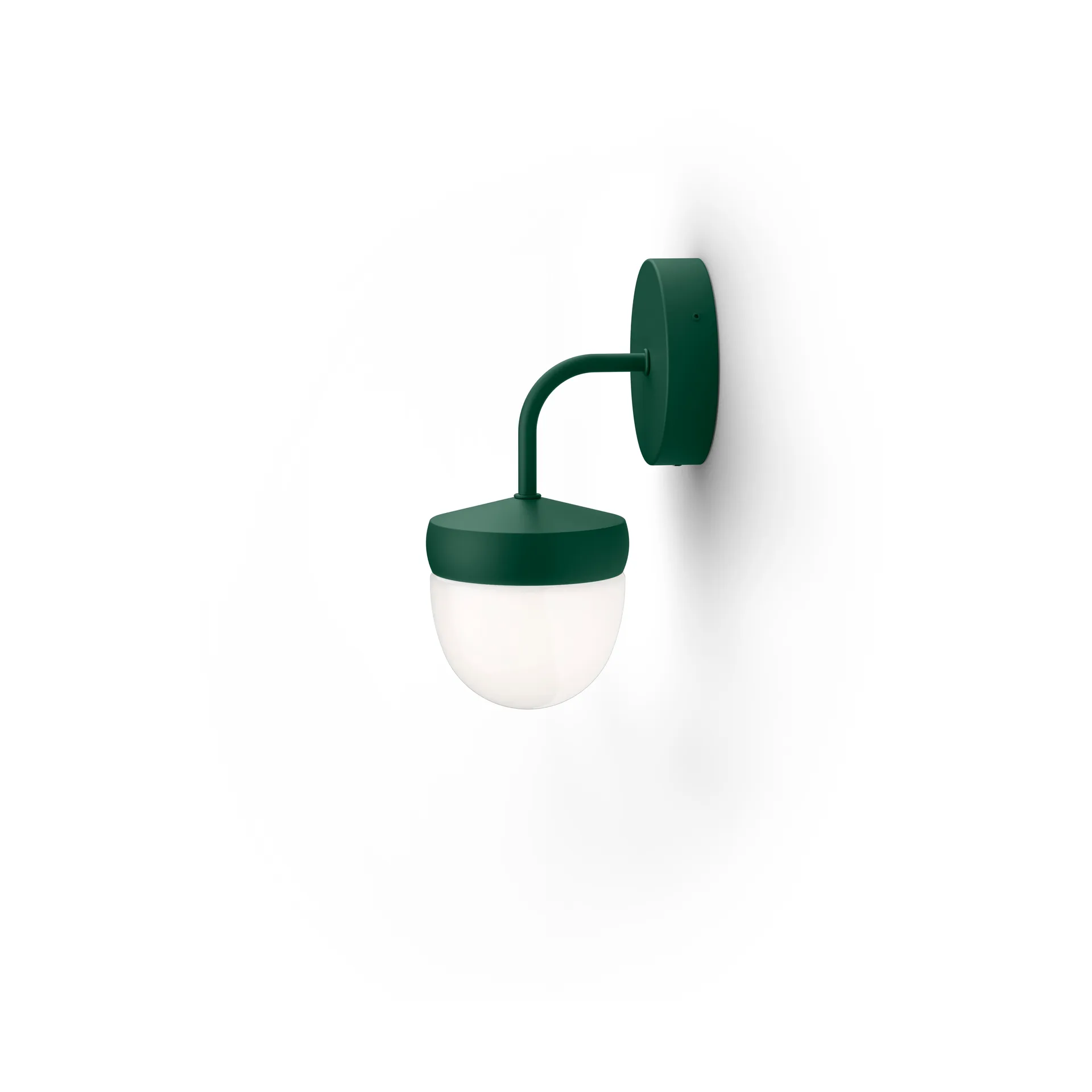 Pan vegglampe frostet 10 cm, British racing green Noon