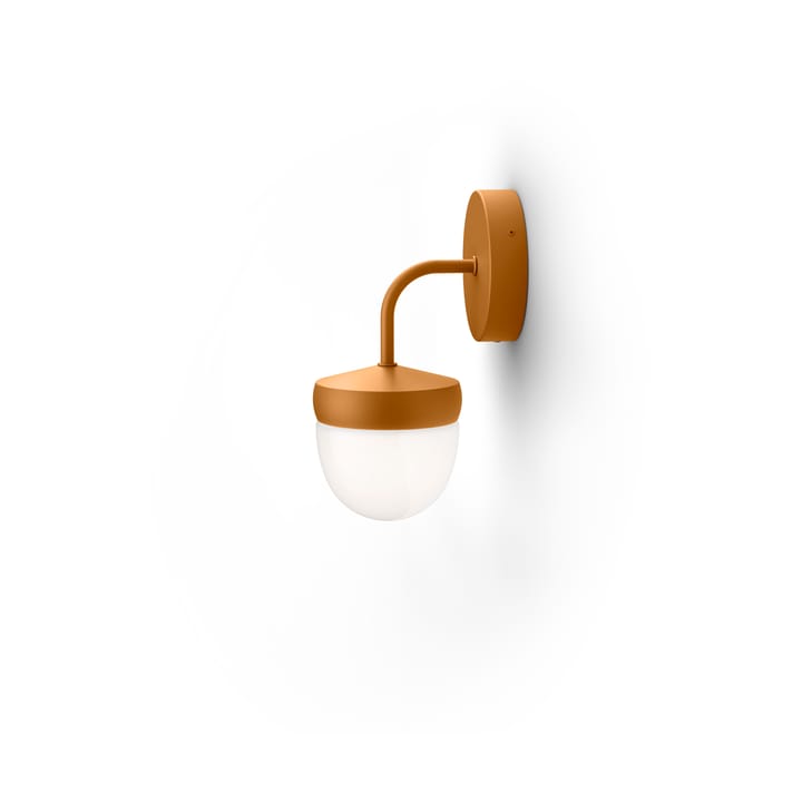 Pan vegglampe frostet 10 cm - Brun - Noon