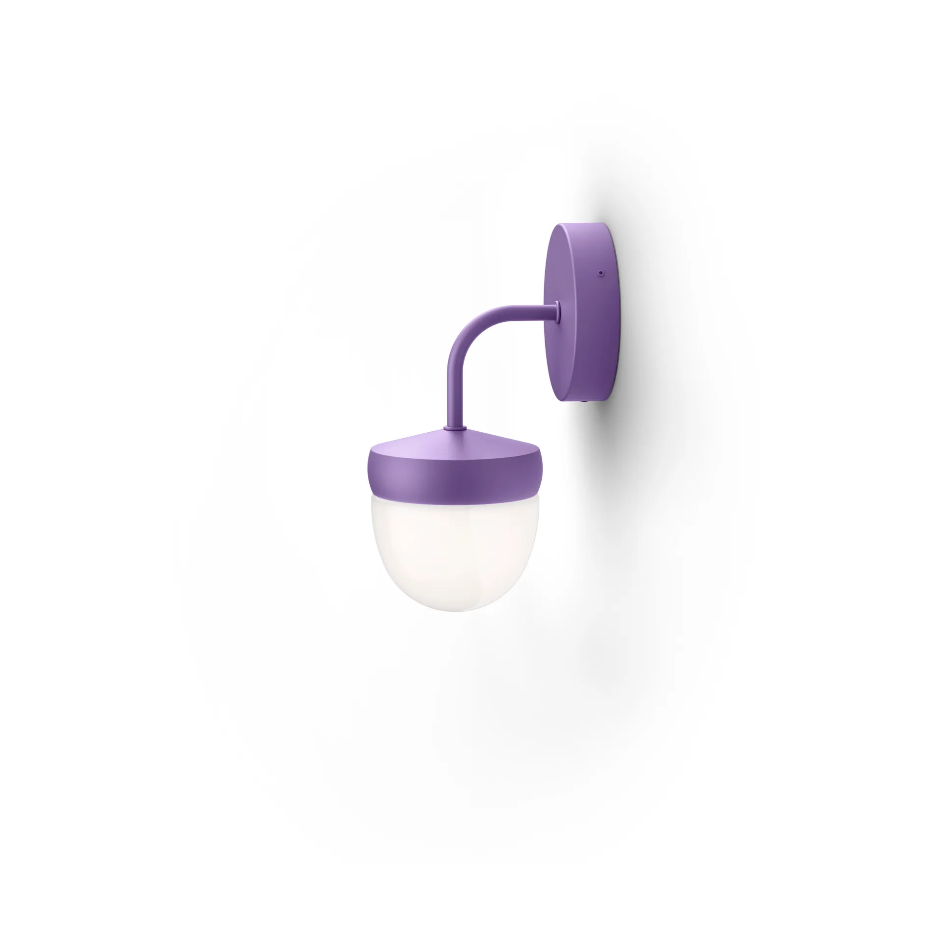 Pan vegglampe frostet 10 cm, Lilla Noon