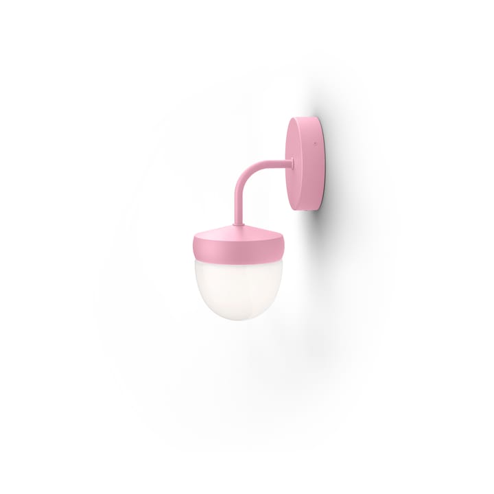 Pan vegglampe frostet 10 cm - Rosa - Noon