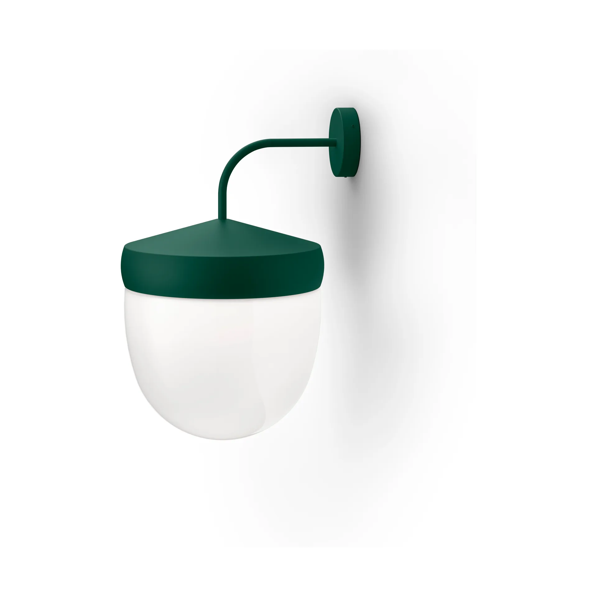 Pan vegglampe frostet 30 cm, British racing green Noon