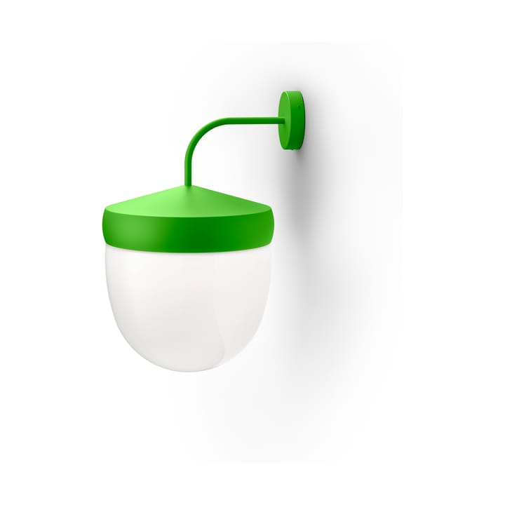 Pan vegglampe frostet 30 cm - Lysegrønn - Noon