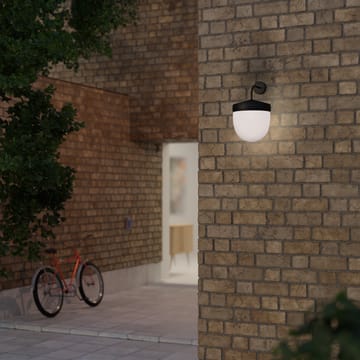 Pan vegglampe frostet 30 cm - Svart - Noon
