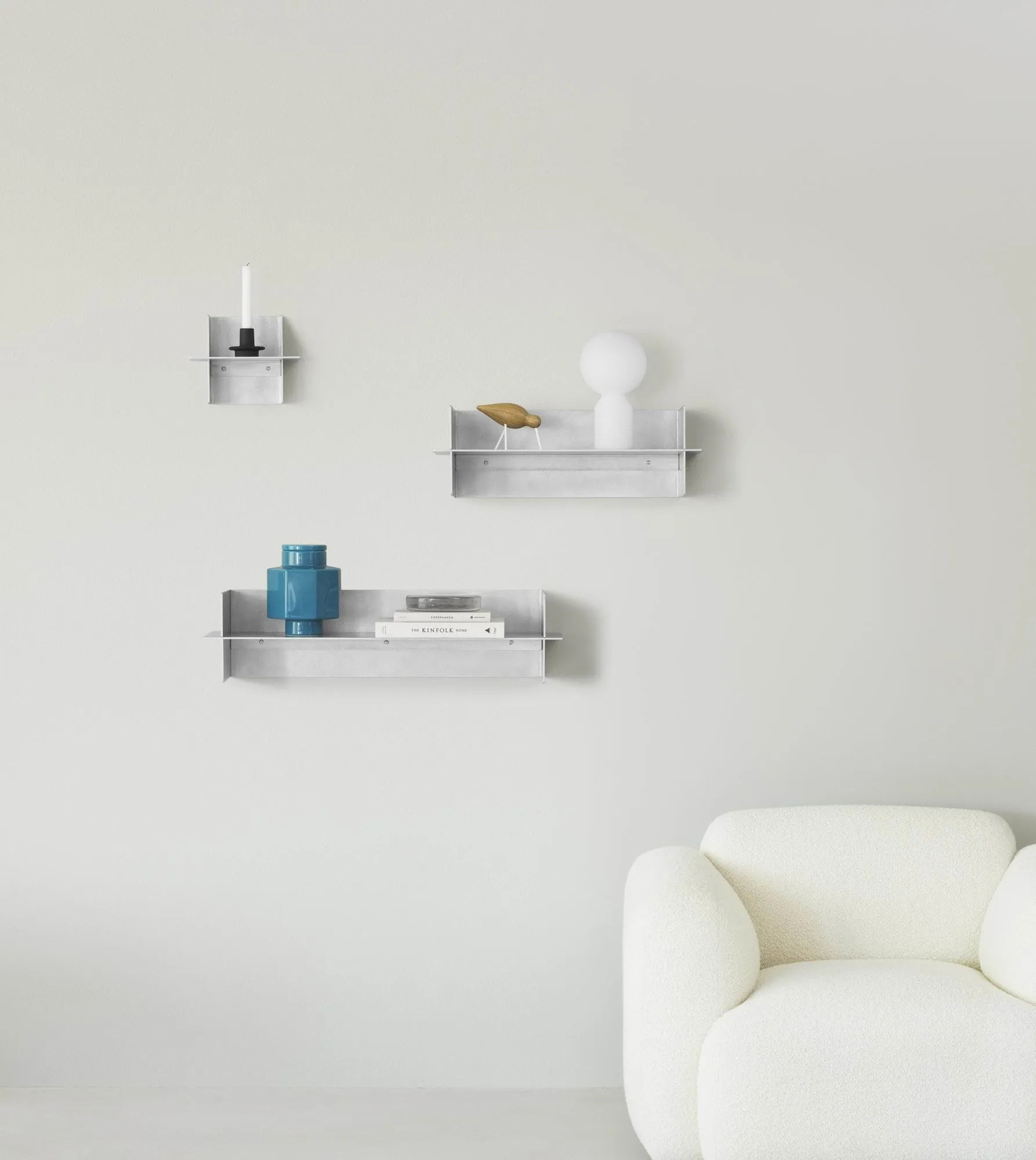 Alu Shelf hylle 60 cm, Aluminium Normann Copenhagen