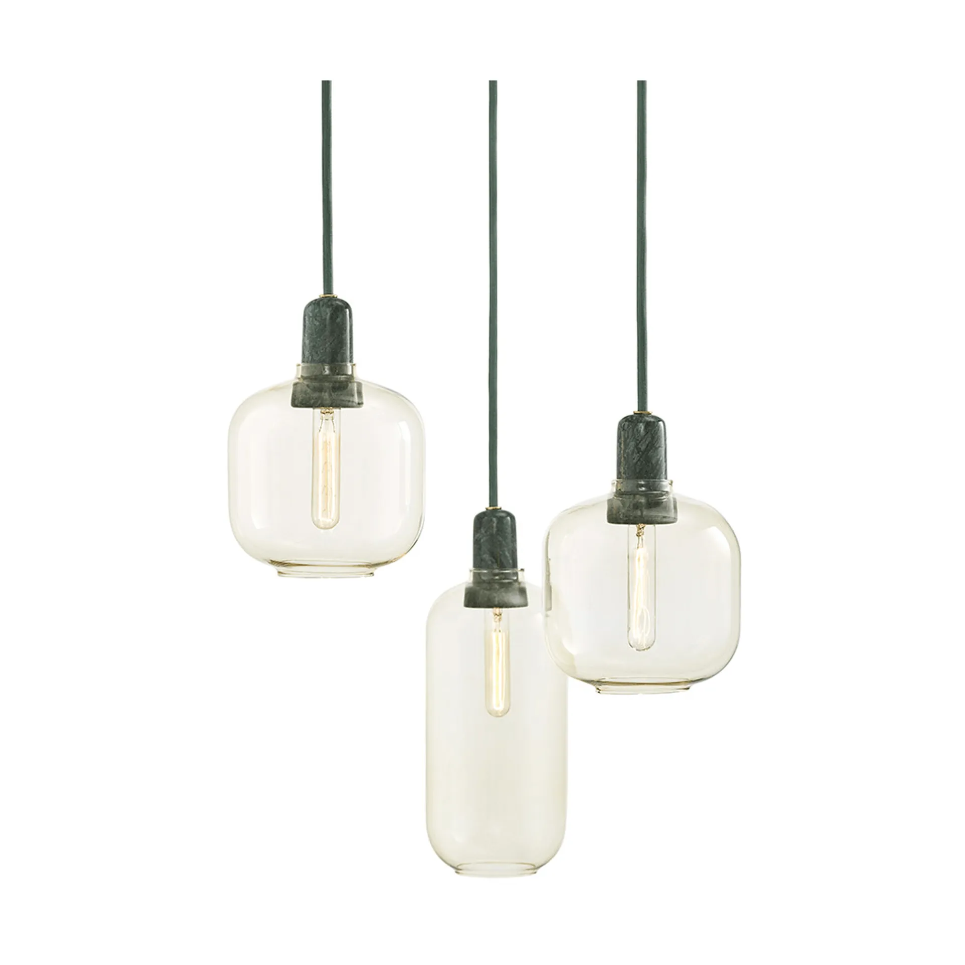 Amp lampe stor, gull-grønn Normann Copenhagen