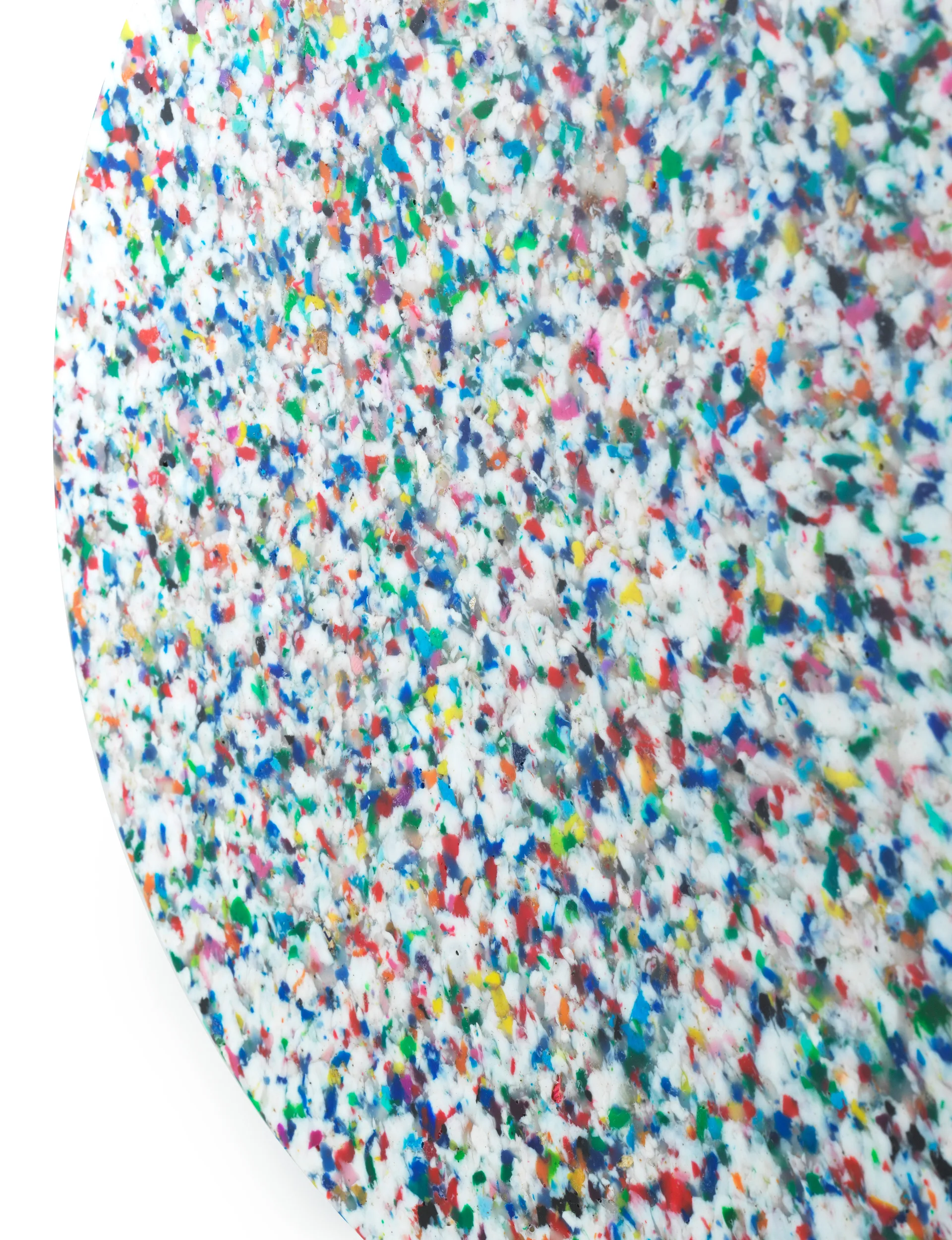 Bit rund krakk, Hvit-multi, Ø36x42 cm Normann Copenhagen