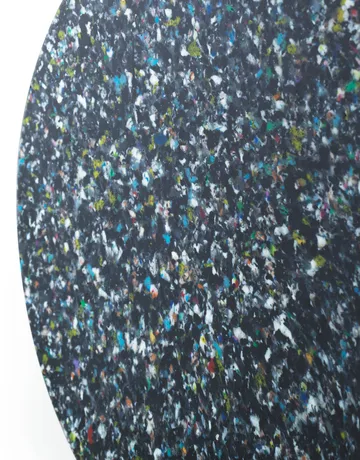 Bit rund krakk - Svart-multi, Ø36x42 cm - Normann Copenhagen