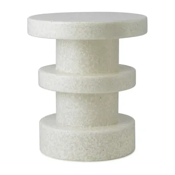 Bit Stack rund krakk - Hvit-hvit, Ø36x42 cm - Normann Copenhagen
