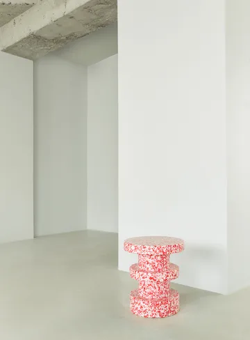 Bit Stack rund krakk - Rød, Ø36x42 cm - Normann Copenhagen