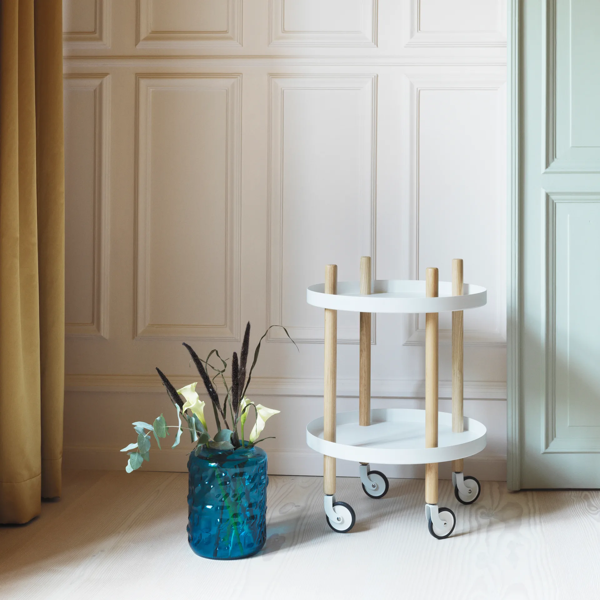 Blokk bord Ø45 cm, Hvit Normann Copenhagen