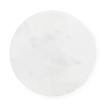 Dit sidebord Ø40 cm - White Carrara-bright blue - Normann Copenhagen
