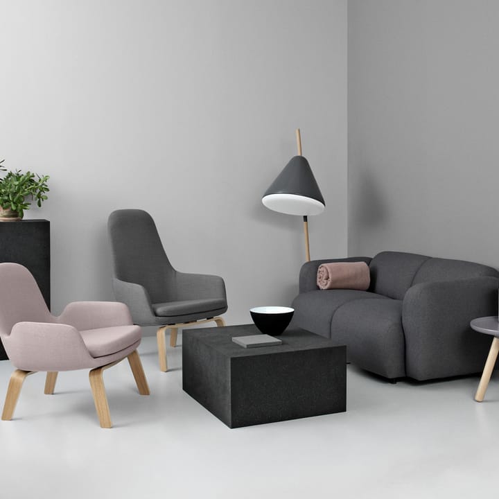 Era Low loungestol, skinn tango sort Normann Copenhagen