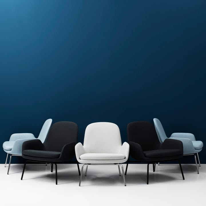 Era Low loungestol, skinn tango sort Normann Copenhagen