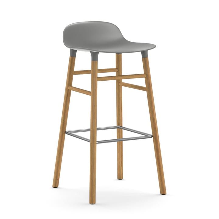 Form barstol eikebein 75 cm - grå - Normann Copenhagen