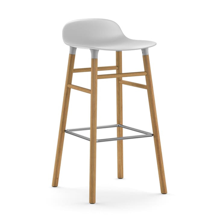 Form barstol eikebein 75 cm - hvit - Normann Copenhagen